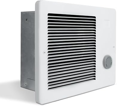 174 Wall Heater with Built-In Adjustable Thermostat, 750/1500W, 120/240V AC