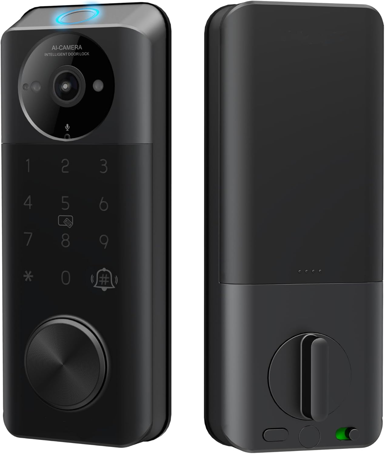 Smart Door Lock, Keyless Entry Door Lock, Built-in Wi-Fi, Front Door Smart Deadboalt