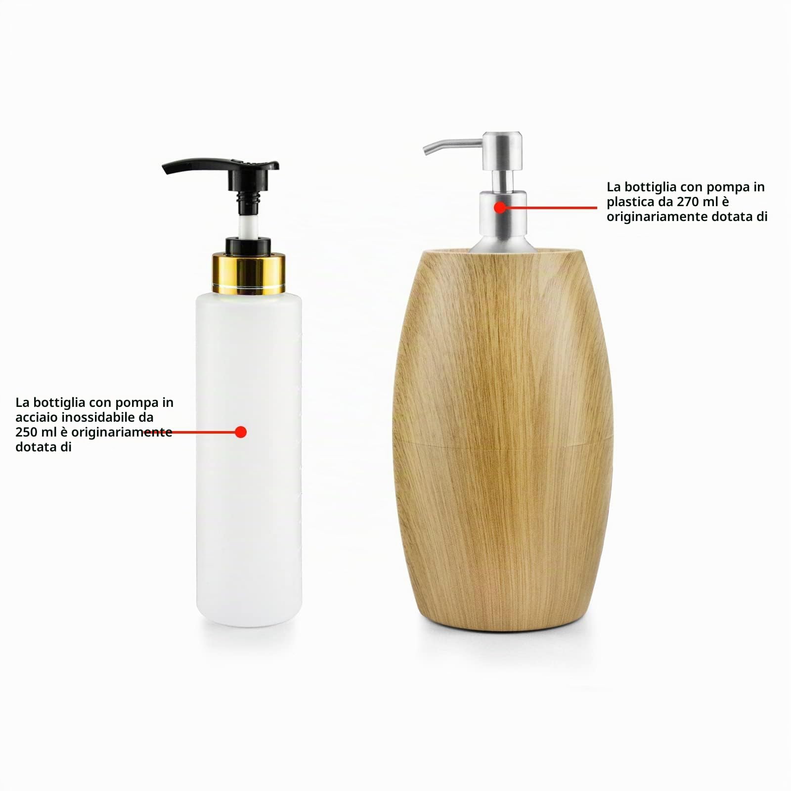 Elitzia Massaggio Olio Scaldabagno Lozione Warmer 131 ° F Temperatura costante con Bottiglie Pompa di Plastica Massaggio Olio Riscaldatore per Creme Gels & Oli Essenziali ETOH843N (naturale)