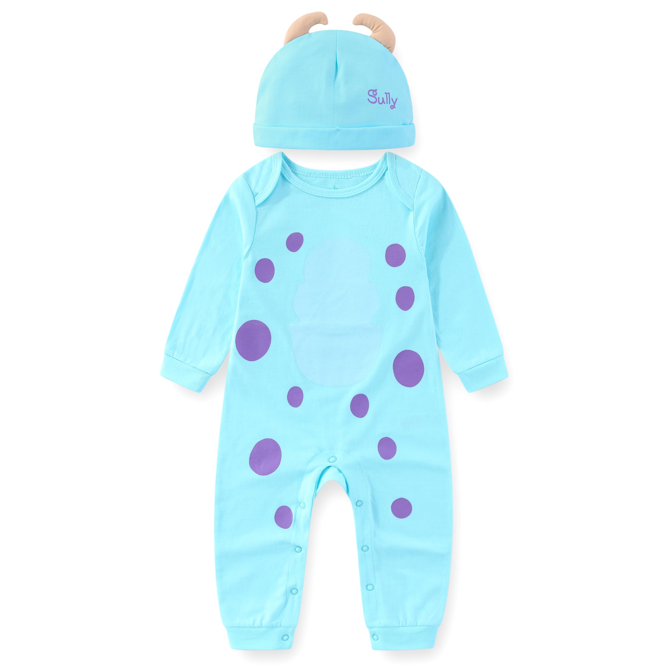 Monsters Inc. Toy Story Pooh Cars Baby Boys Coverall with Cap Infant