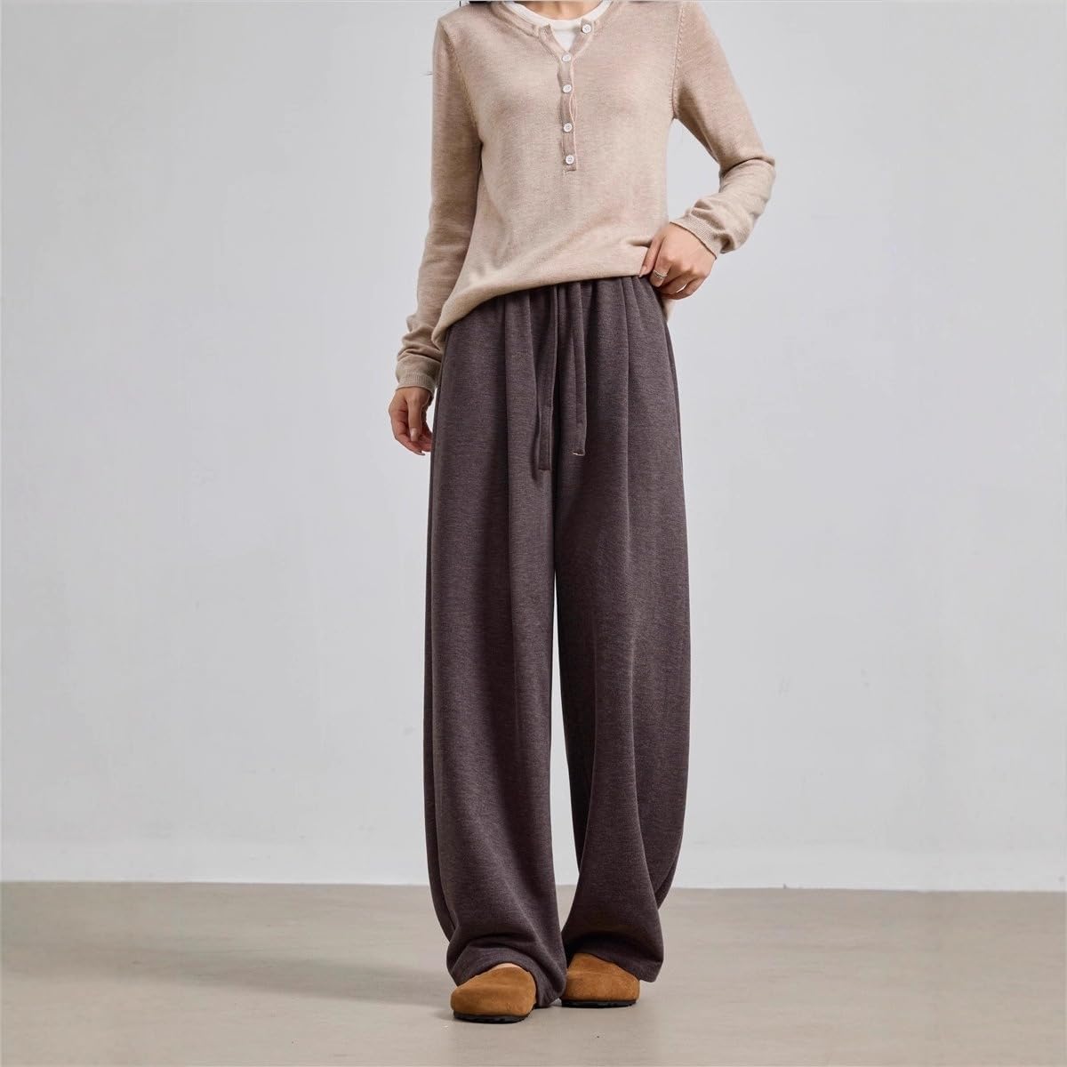 Women's High Waist Loose Casual Sport Pants