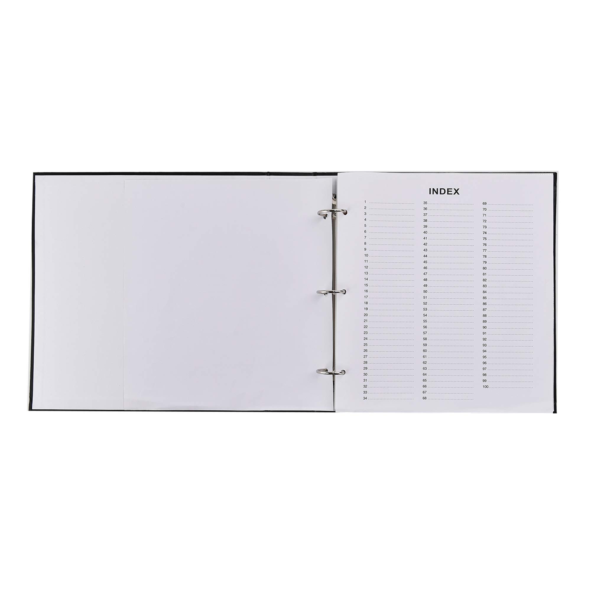 ARPAN 6x4'' Deluxe Gold Stamp Cover - Álbum de fotos grande para 500 fotos, color negro