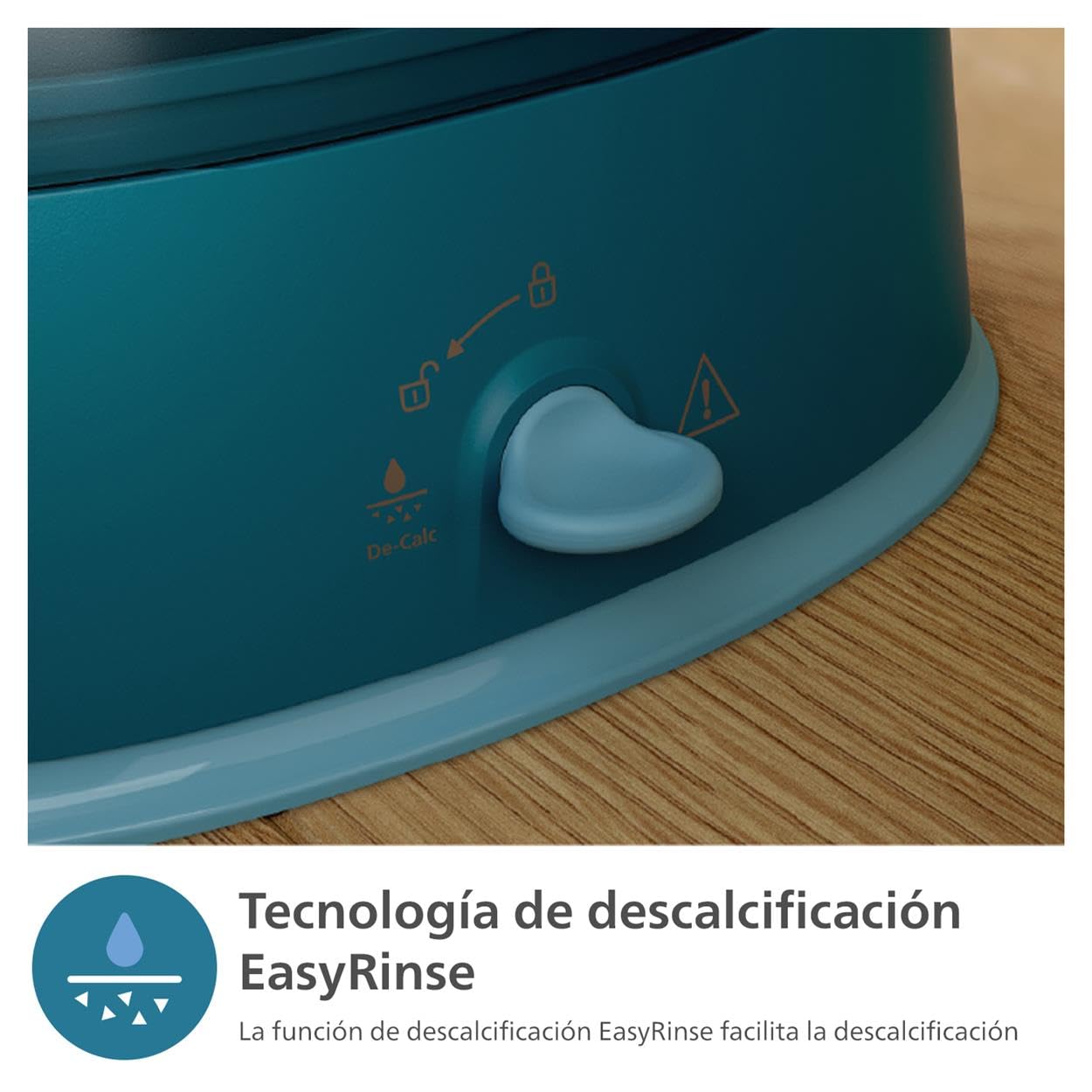 Philips Vaporizador Serie 1000-1800W, Gran depósito de 1,8L, 3 ajustes de vapor, StyleBoard integrado, Eliminación de arrugas, Elimina el 99,9% de las bacterias y los ácaros del polvo* (STE1040/20)
