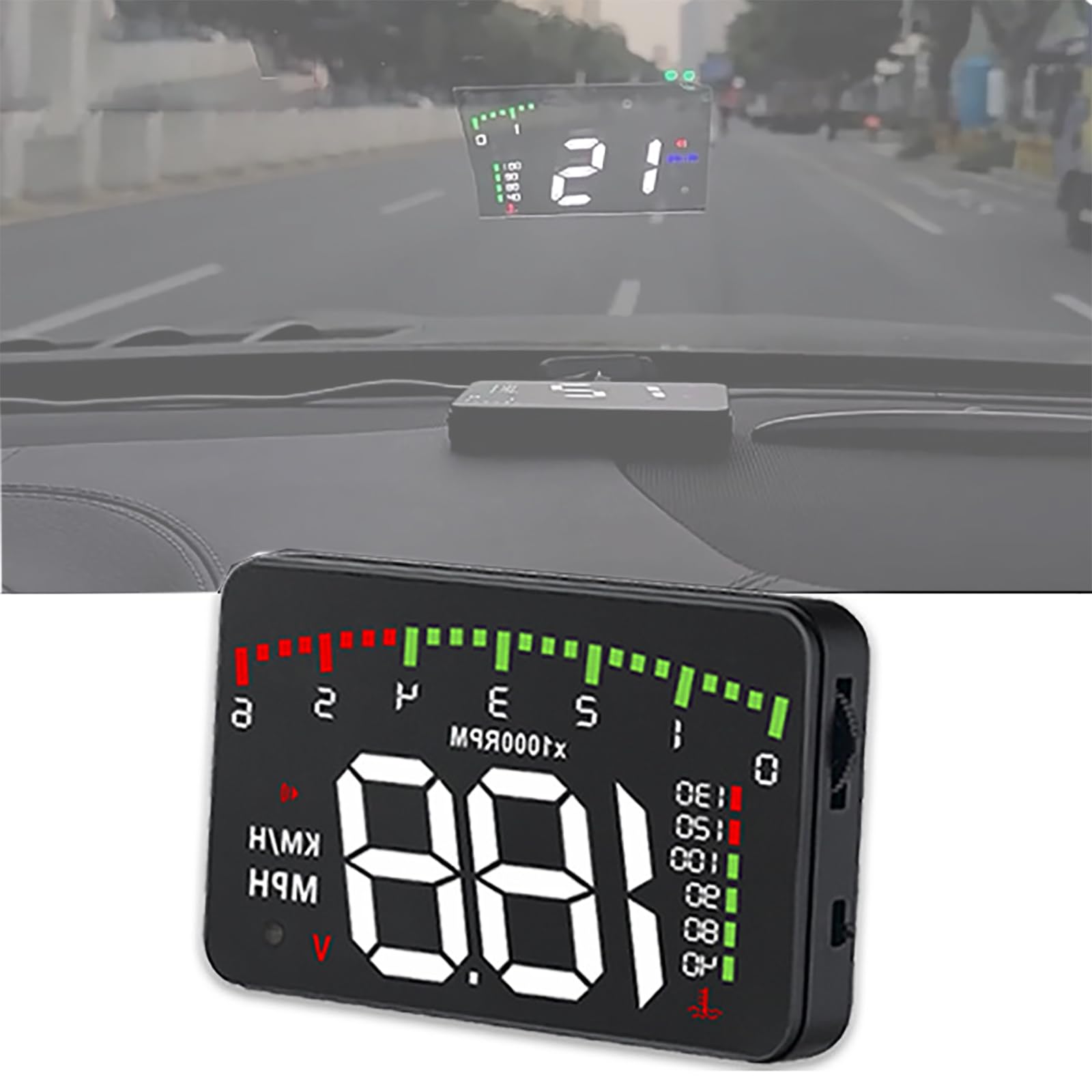 Tachymètre Numérique HUD Speedomètre pour Bentley Mulsanne 2010–2020 Full-Size Luxury Sedan, Écran Solaire Tête Haute GPS Numérique pour Voiture, Projecteur de Tachymètre HUD