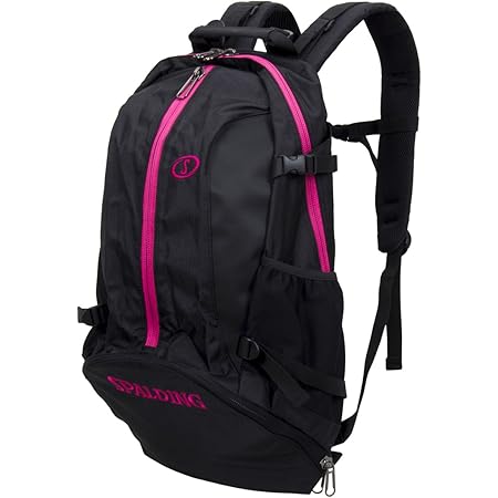 Amazon Spalding スポルディング Cager ケイジャー ブラック コーラル ピンク 40 007pk Spalding スポルディング ボール シューズバッグ