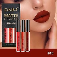Vista 7 de evpct 3 Piezas Lápiz Labial Líquido Mate Rojo Fuego Rubí Oscuro Mancha de Labios Conjuntos de Brillo Labial para Mujeres 24 Horas Lápiz Labial Mate