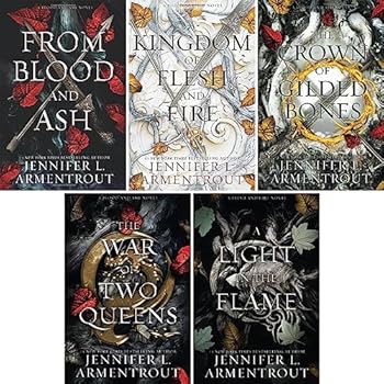 Hardcover Blood and Ash Series 5 Book Set(From Blood and Ash, A Kingdom of Flesh and Fire, The Crown of Gilded Bones, The War of Two Queens, a Light in the Flame) by Jennifer L. Armentrout Book