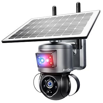 Security Camera Uniter - Solar S 4K Wireless Outdoor, 8MP 2.4GHz WiFi Outdoor PTZ Battery Powered Camera, 360° Vision Camera With Color Night Vision, Spotlight Siren, PIR Sensor, 2 Way Audio, IP66