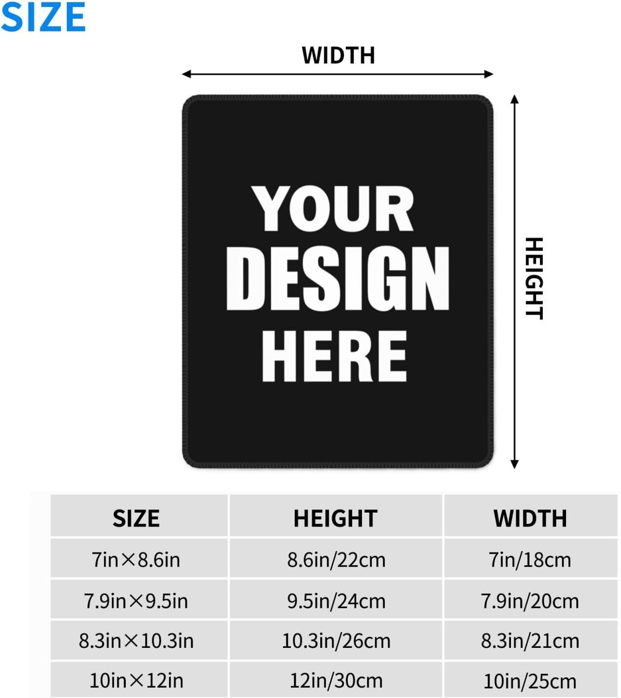 Personalized LED Mouse Pad - Add Picture & Text, Custom Wireless Mousepad for Office and Gaming Lovers - Customized Gifts, Mouse Mat