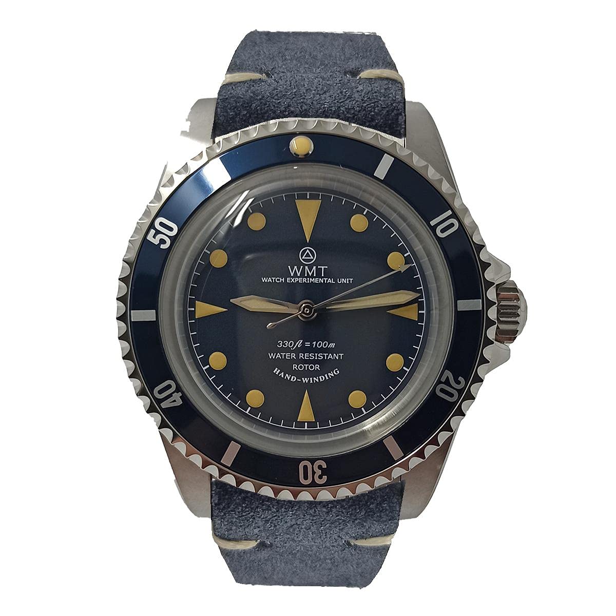 Royal Marine Diver Steel 316L Automatic Blue Leather Unisex Watch