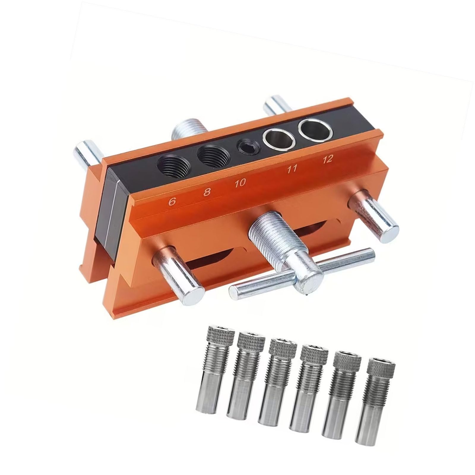 Woodworking Drill Hole Guide Locator with Safe Clamping for Accurate Positioning Woodworking Hole Alignment Tool