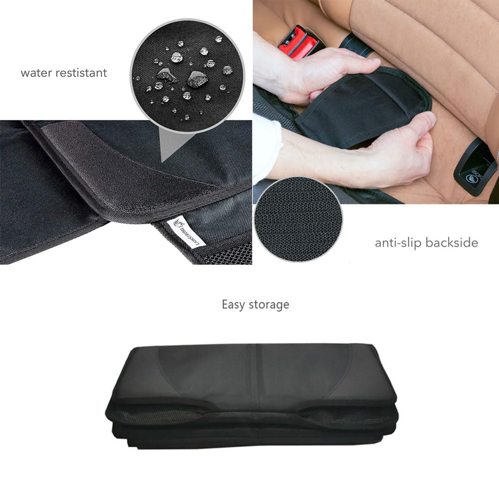 Kindersitzunterlage für Infiniti M35 2006 2007 2008 2009 2010, Autositzauflage mit Netztaschen, Sitzschoner Auto Kindersitz, für SUV Limousine Kofferraum,B