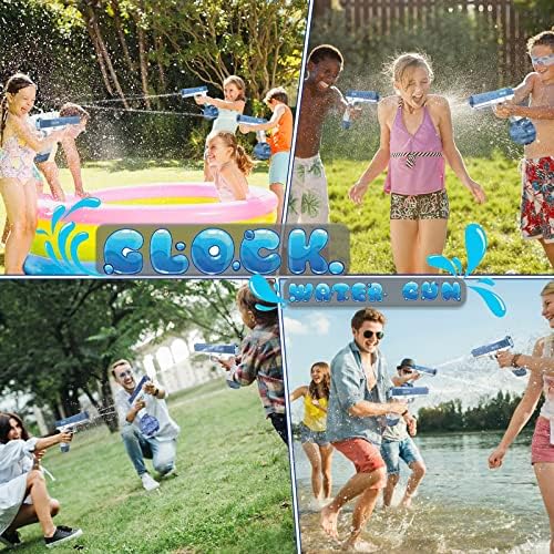 Electric Water Guns for Adults Kids, One-Button Automatic Strongest Water Blaster, 434CC+58CC High Capacity Squirt Guns Up to 32 FT Range, Summer Party Outdoor Activity Swimming Pool Beach — view 4