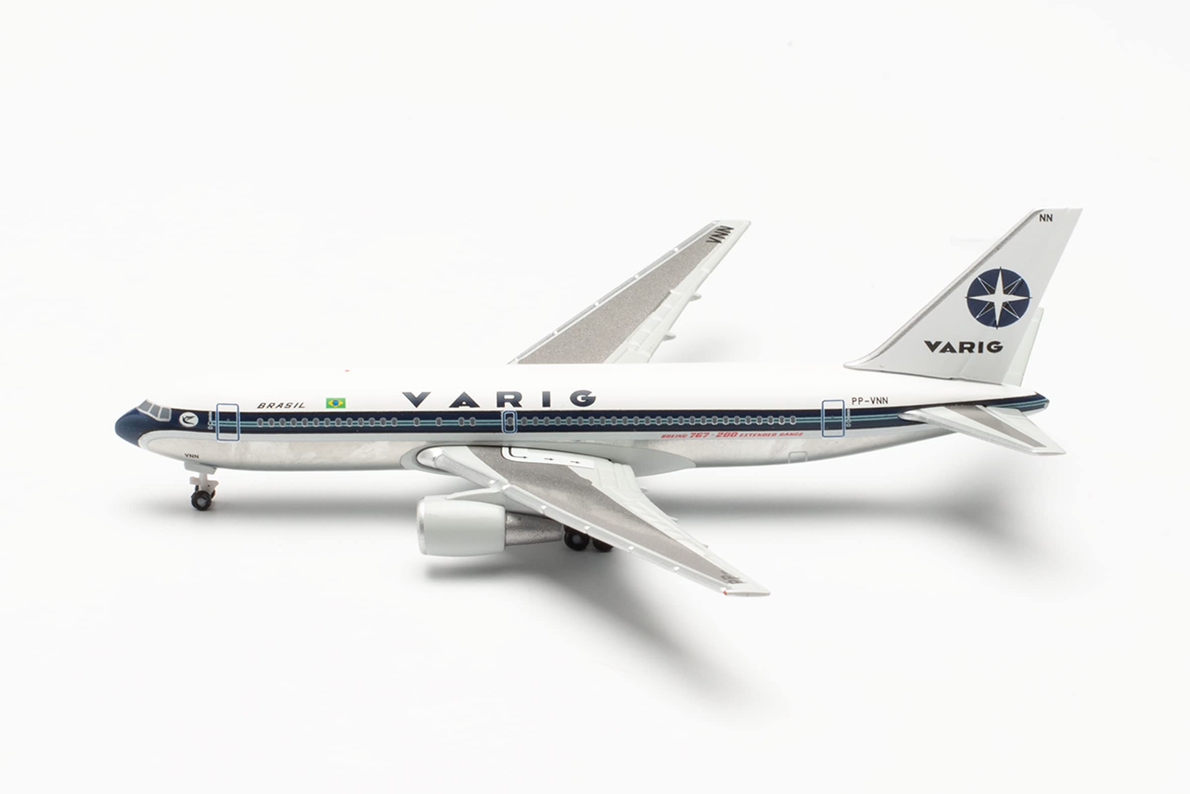 herpa Varig Boeing 767-200 Model Plane, PP-VNN, Scale 1:500, Model Making Aircraft - Image 2