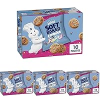 Vista 11 de Pillsbury Mini galletas horneadas suaves, chispas de chocolate, bolsas de aperitivos, 10 unidades, 10 onzas