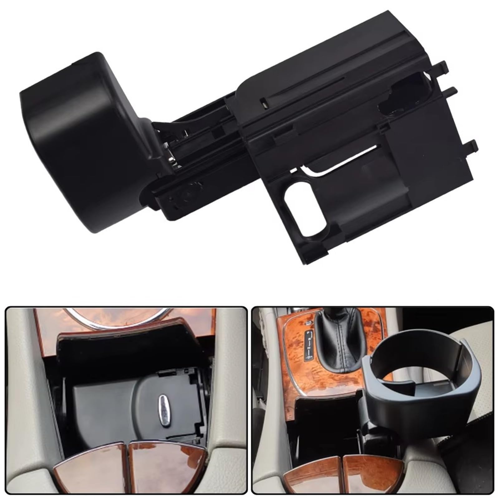 Compatible Con Benz Para Mercedes CLASE E W211 2004 2005 2006 2007 2008 2009 Insertable Para Consola Central Del Coche Portavasos