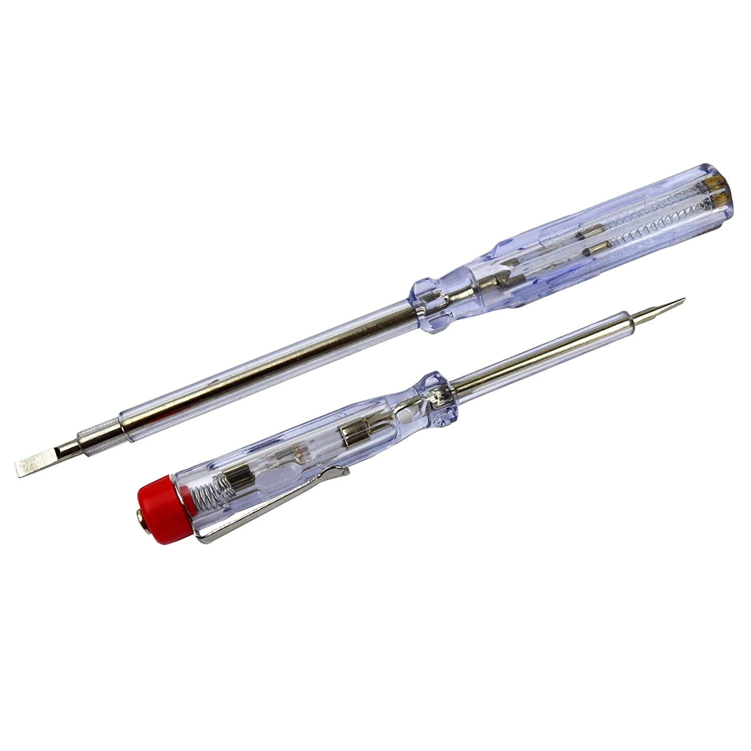 Pick2Basket 2pc Mains Electrical Tester Insulated Screwdriver Voltage 100V - 250V TE624