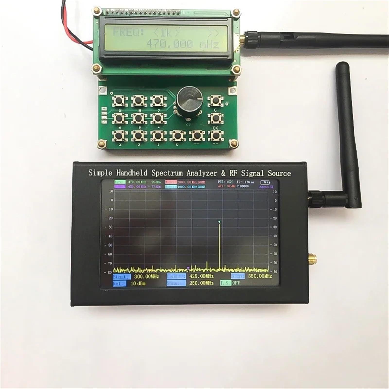 Spektrumanalysatoren, 35 MHz-4400 MHz Echtzeit-analysator-Repeater mit Oszilloskopfunktion und 4 Kanälen – zur Analyse