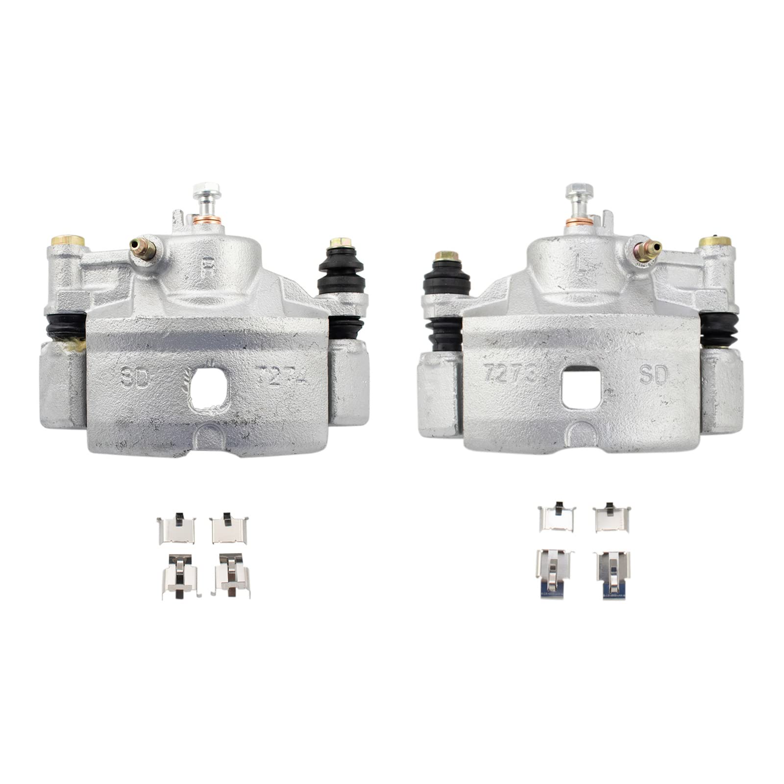 Next AutoPart New Front Driver & Passenger Side 2 Piece Brake Caliper Set Compatible with Honda 1990-2000 Compatible with CRX Compatible with Civic Del Sol, Replacement for CLA35420