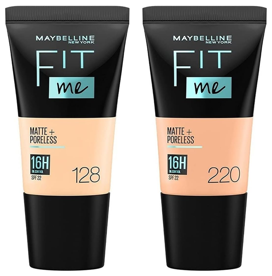 Maybelline New York Fit Me Matte+Poreless Liquid Foundation Medium Coverage For Oily Skin Powder Tube,220 Natural Beige,18Ml,128 Warm Nude,Pack Of 1-image-14