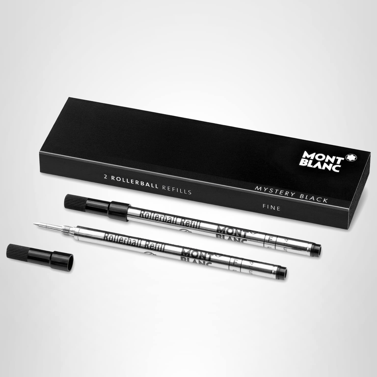 Amazon.com : MONTBLANC Rollerball Refill, Fine, 2X1, Mystery Black