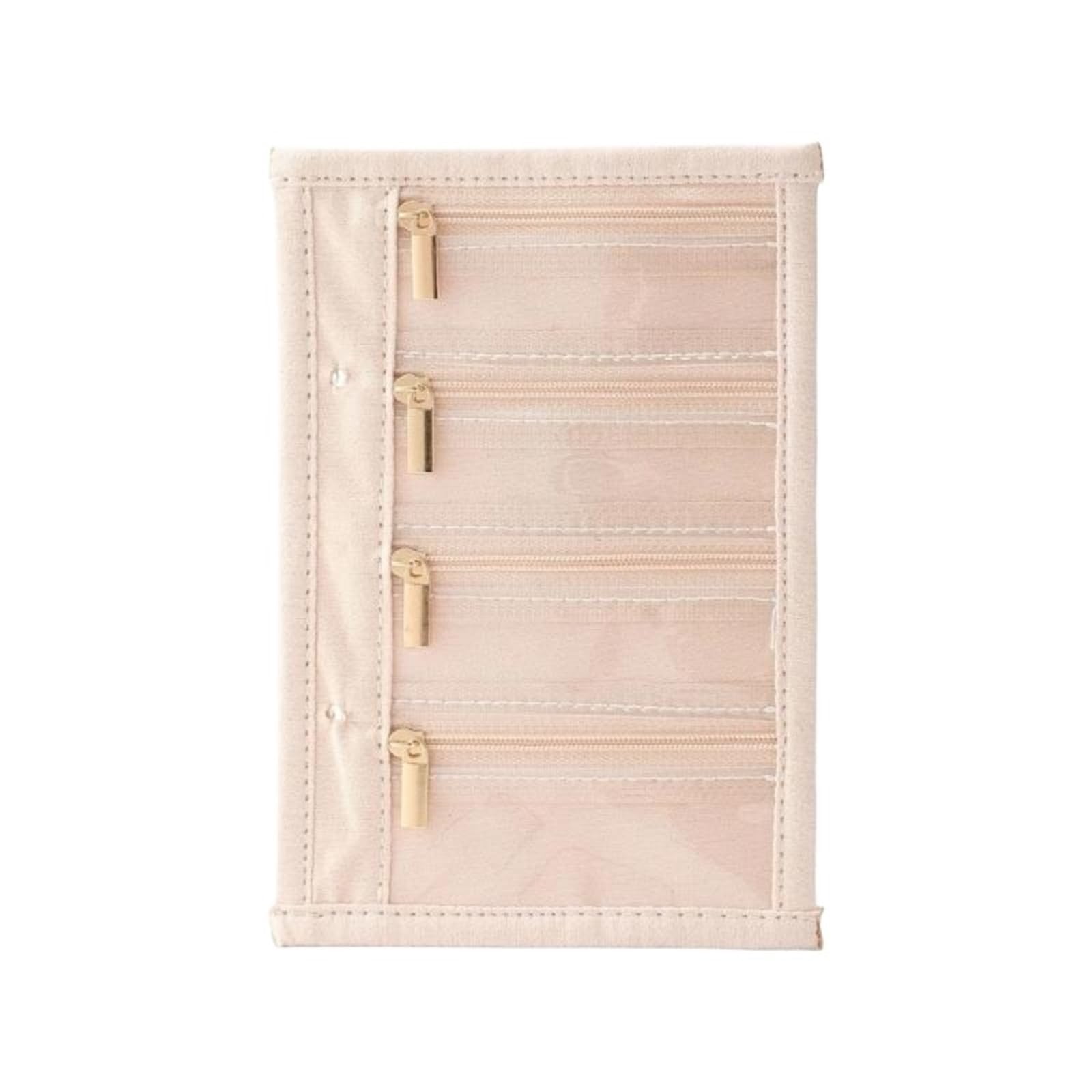 FDzkrtvm Transparent Jewelry Storage Book, 4 Pcs Jewelry Storage Bag Multi Compartments Secure ions(Four Frame)