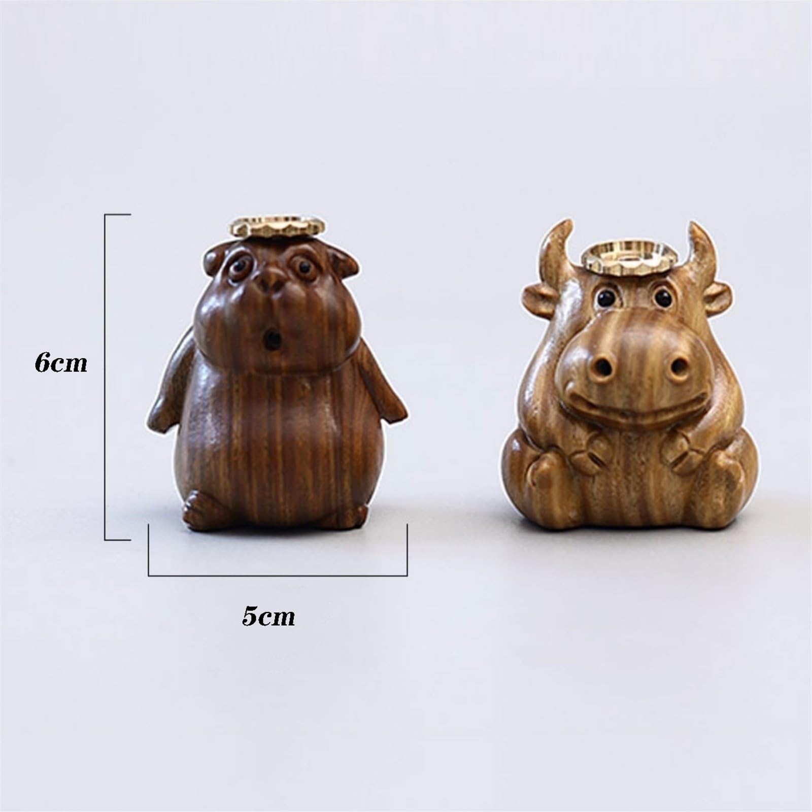 Quemador de incienso de reflujo, forma de animal, diseño decorativo de madera y metal para meditación y relajación
