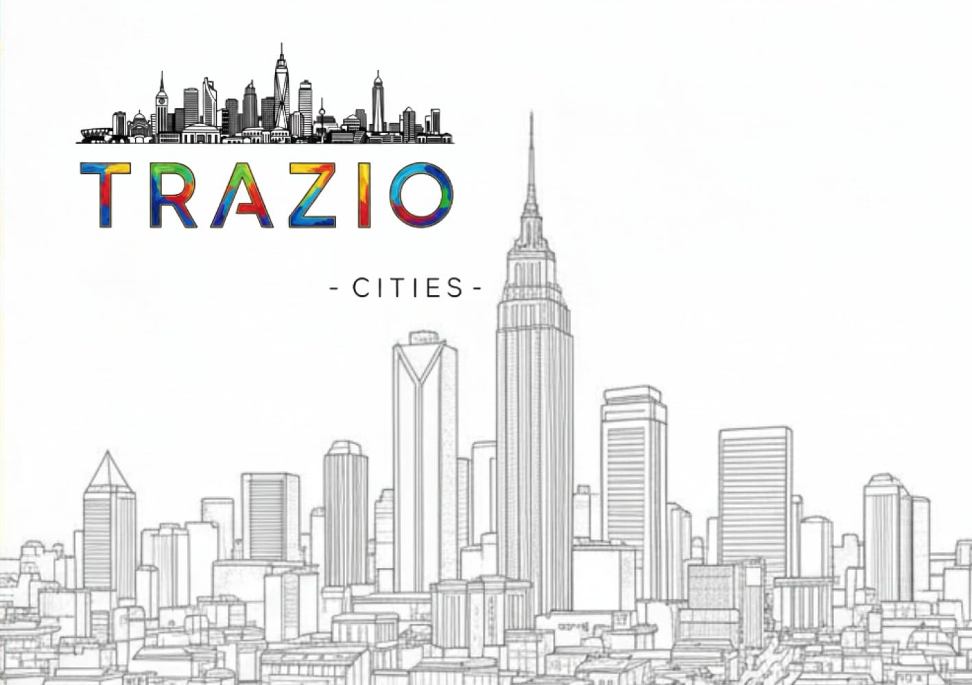 TRAZIO Cities: Coloring & Sketch Journal
