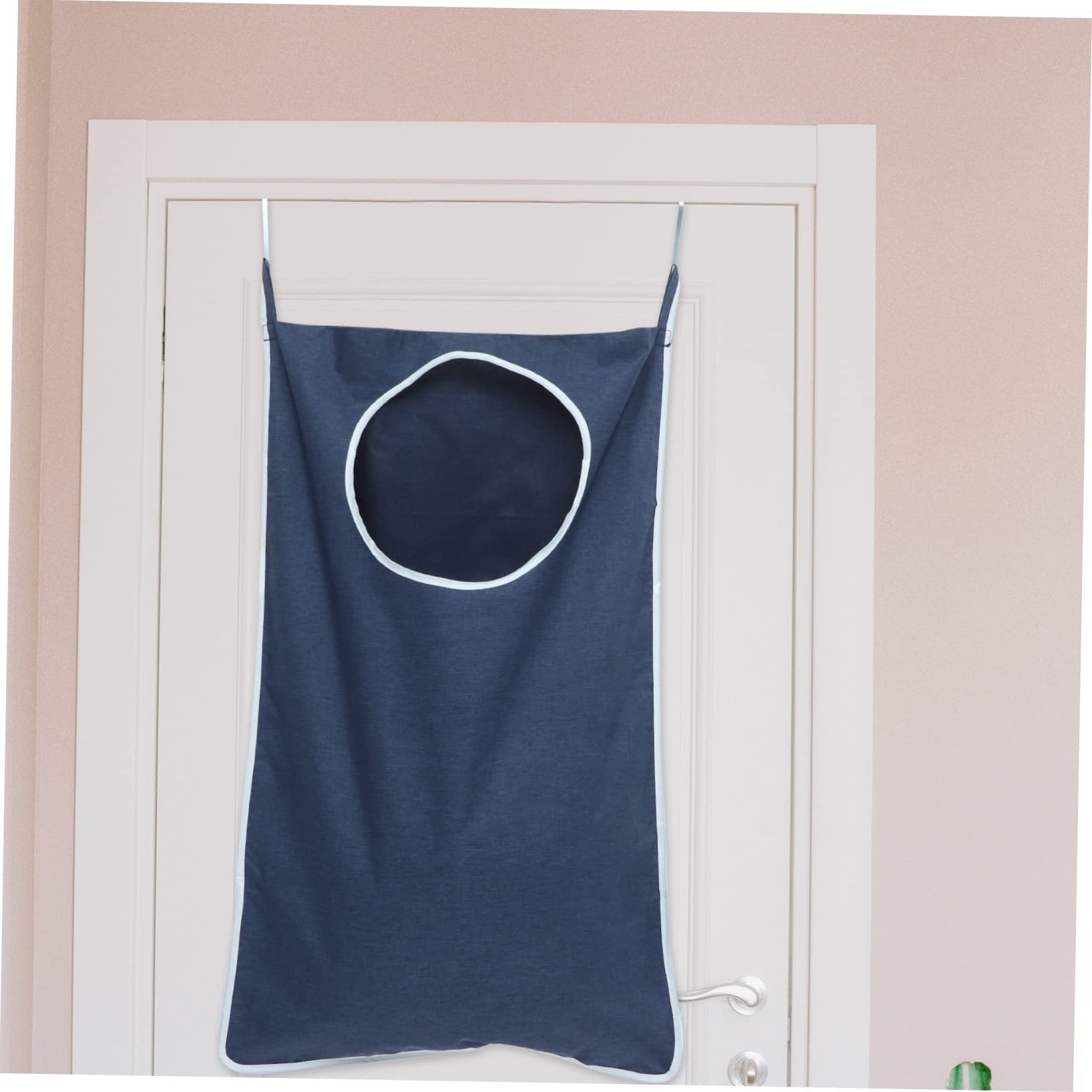 Sacchetto Porta Biancheria da Appendere, Grande Capacità, Tessuto Resistente, Chiusura Inferiore Cerniera, per Casa e Appartamenti Piccoli