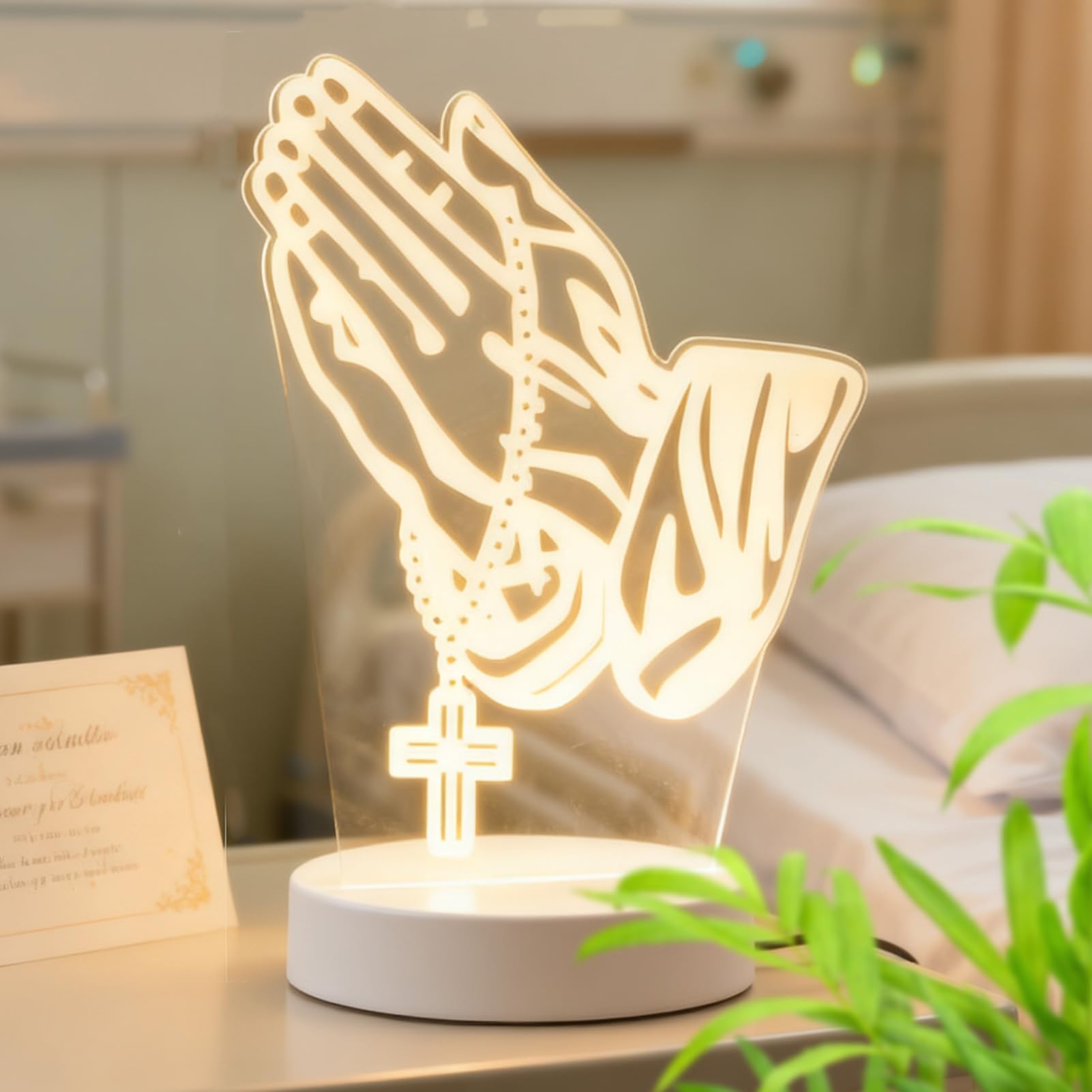 Generico Lampade Per Comodino Da | Luce Notturna Acrilica A Forma Di Mano In Preghiera | Lampade Per Comodini Da Notte - Per Tavolo Scrivania Cucina Soggiorno Halloween Natale Compleanno Generico Lampade Per Comodino Da | Luce Notturna Acrilica A Forma Di Mano In Preghiera | Lampade Per Comodini Da Notte - Per Tavolo Scrivania Cucina Soggiorno Halloween Natale Compleanno