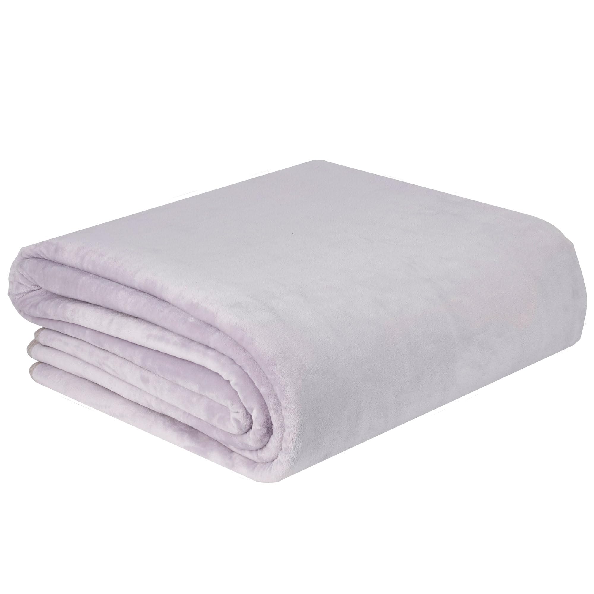 briebe Calienta Camas Eléctrico Doble 150 x 160 cm, 3 Niveles Temperatura, Lavable, Suave, Forro Polar Gris, Cama de Matrimonio, 120W, EB1131