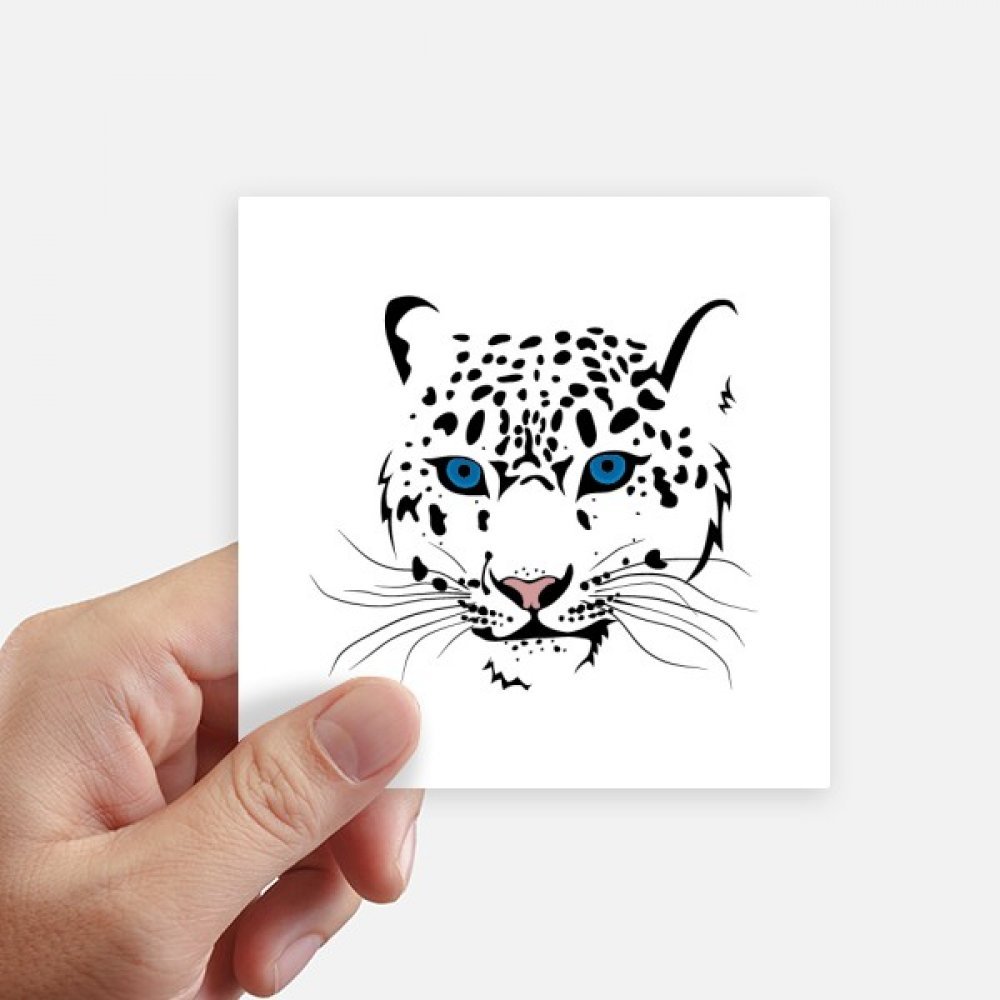 Sticker tigre blanc de 10cm pour personnaliser son ordinateur portable et sa moto au quotidien
