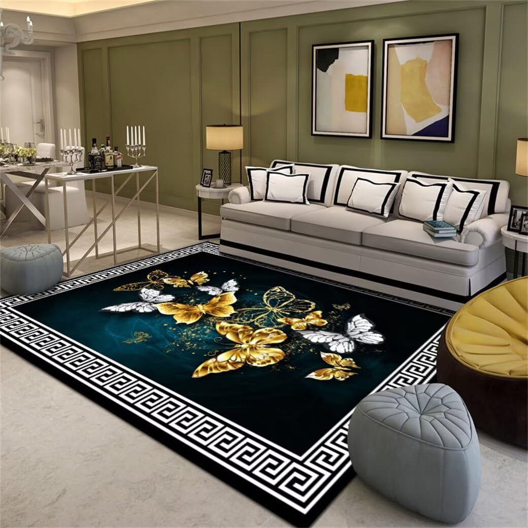 Tapis intérieur lavable motif papillon pour protéger vos sols