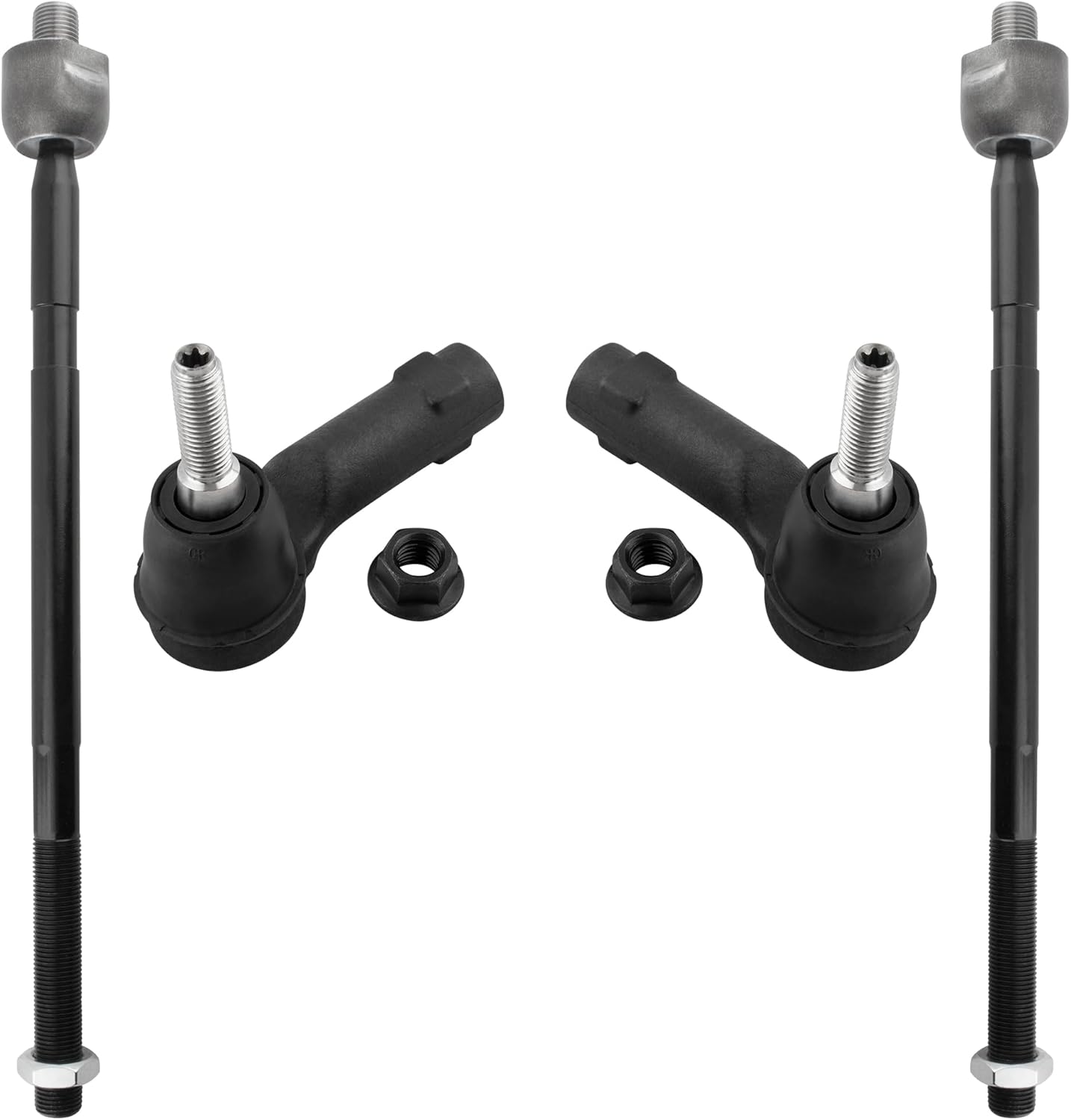 ES801129 ES801128 EV801132 Front Inner & Outer Tie Rod Ends Suspension Kit for Chrysler 200 2015 2016 2017 Dodge Dart 2013 2014 2015 2016