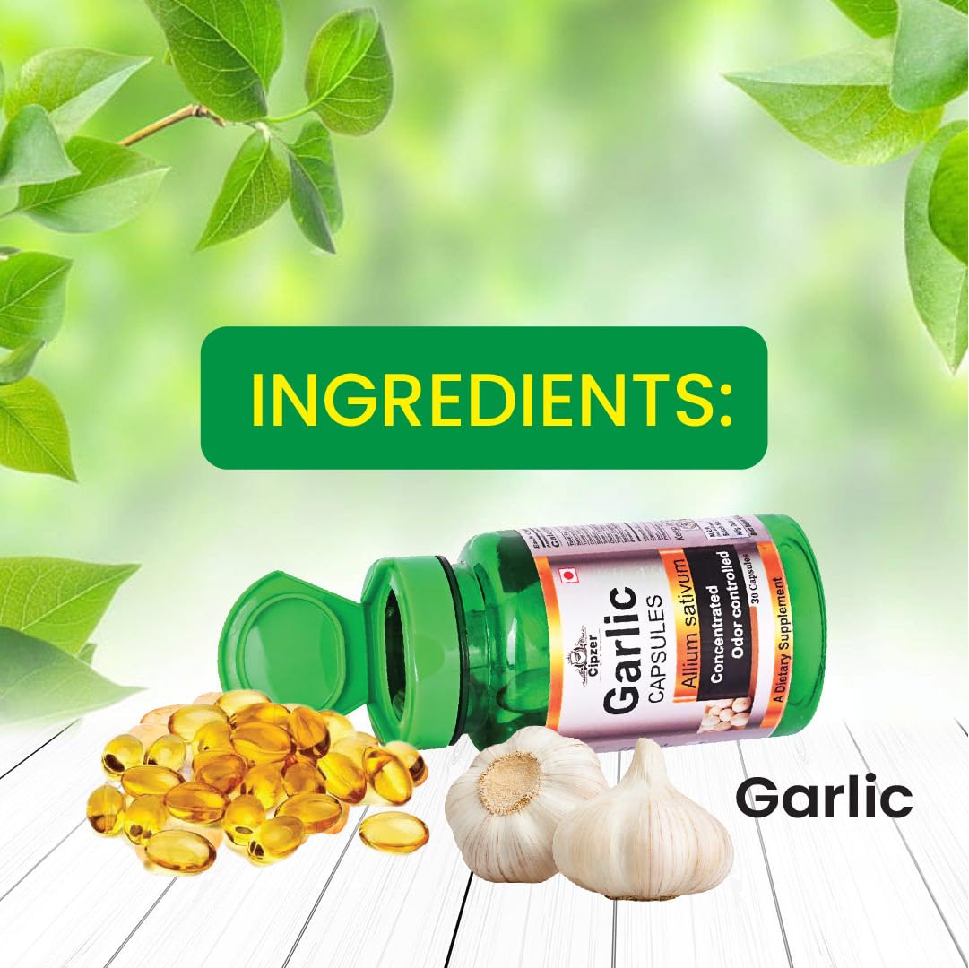Cipzer Garlic Capsule for High Blood Pressure Managements Immunity Boost 30 Capsule - Image 5 thumbnail