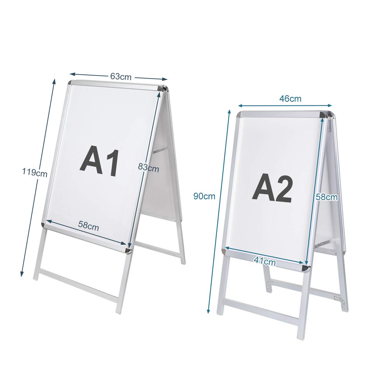 Amazon | 看板 A1 両面 アルミ製 ポスターパネルスタンド a型