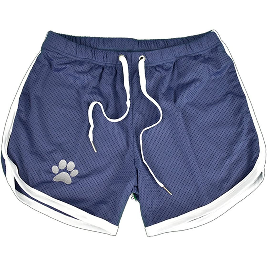 Men's Running Shorts Breathing Athletic Gym Mesh Shorts for Men Breathable Dog Paw Print Gym Workout Shorts