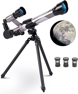 Telescope for Kids with Tripod and Finder Scope,20X 30X 40X Magnification,Portable Astronomical Landscape Telescope for Beginners and Children's Toys.