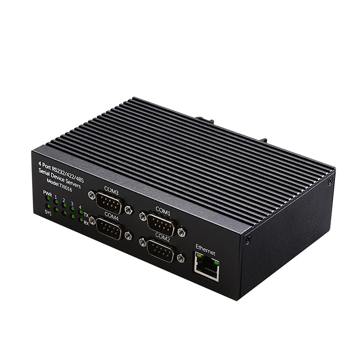4 Porte RS485 RS232 RS422 Server Dispositivo Seriale Montaggio su Guida DIN Convertitore Ethernet Industriale 10 100Mbps Multi Protocollo Seriale al Modulo di Rete