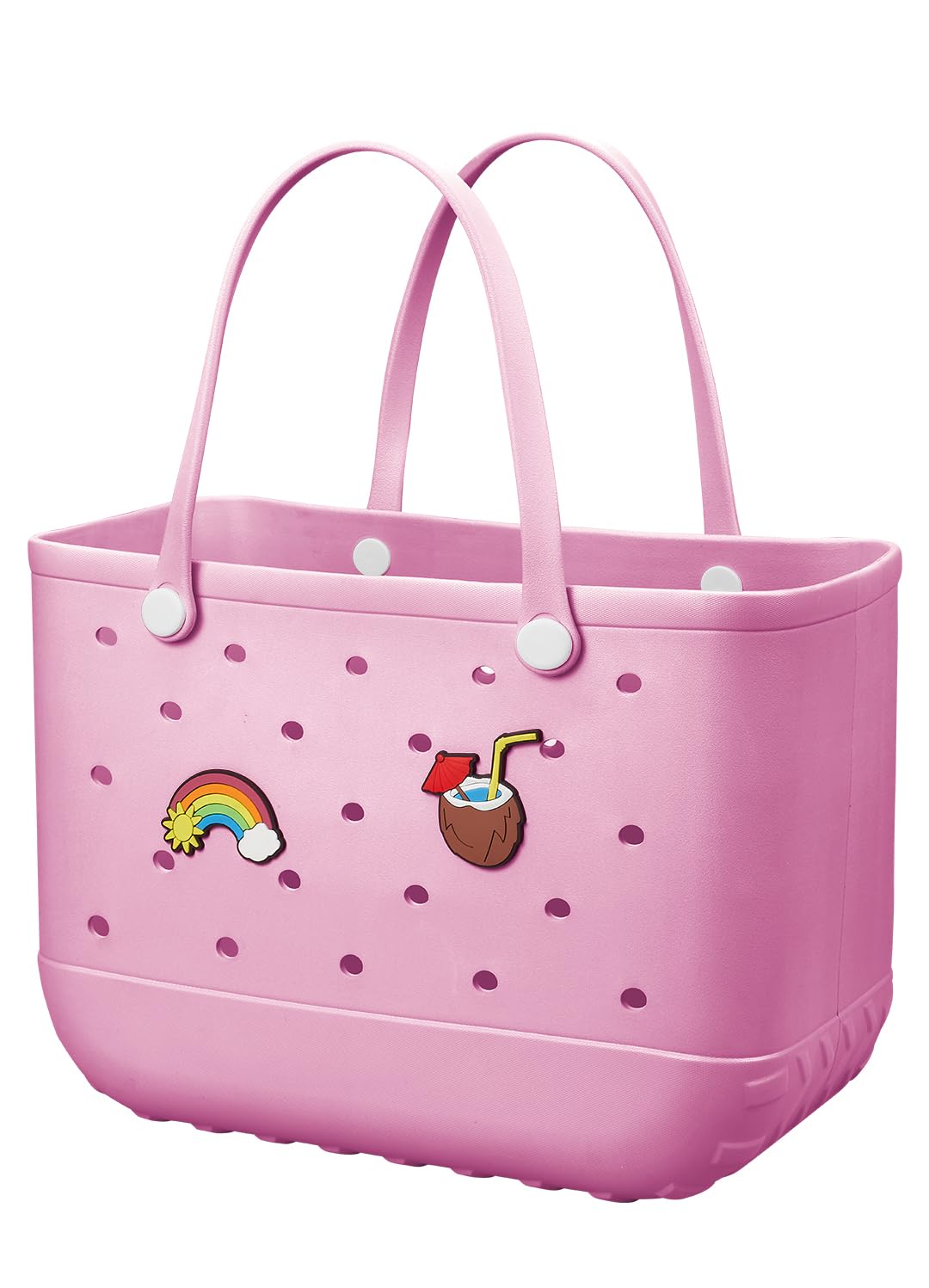 Beach Bag Rubber Tote Bag - Waterproof Travel Bag for Women Washable Tote Bag Handbag for Sports Beach Market Pool