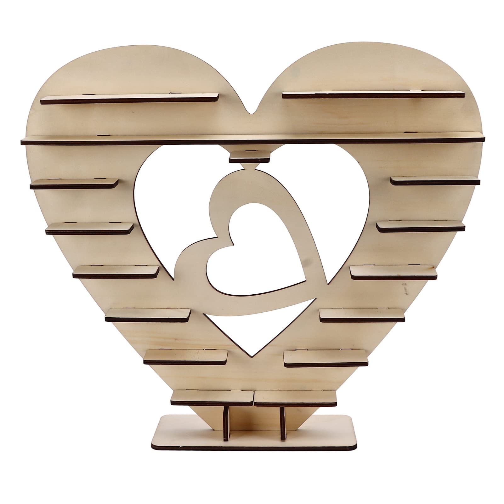 Présentoir à chocolat en bois Pilipane pour décoration de table de mariage champêtre