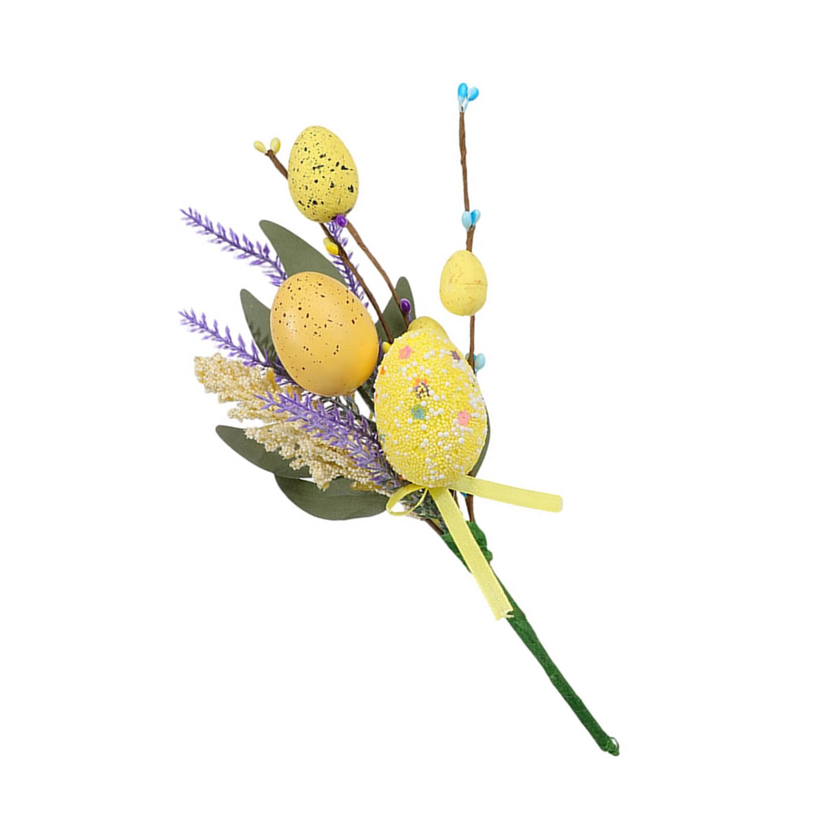 NEWFT Efficient Spring Festival Eggs Artificial Flower Bouquets Bright Home Easters Celebration Decoration