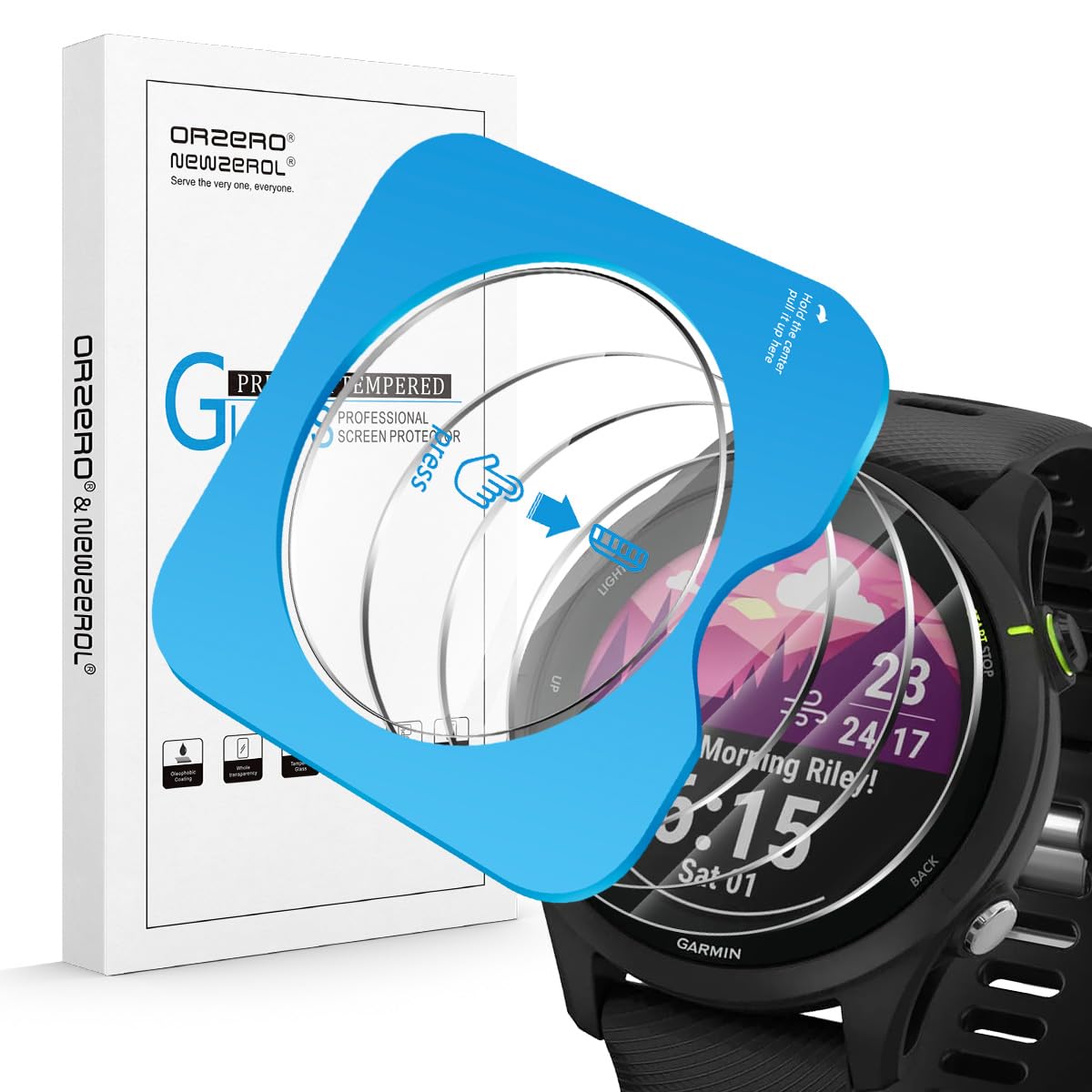 Protection écran Pour Garmin Forerunner 265 - 4 Films En Verre Trempé TPU, Anti-rayures, Facile à Poser