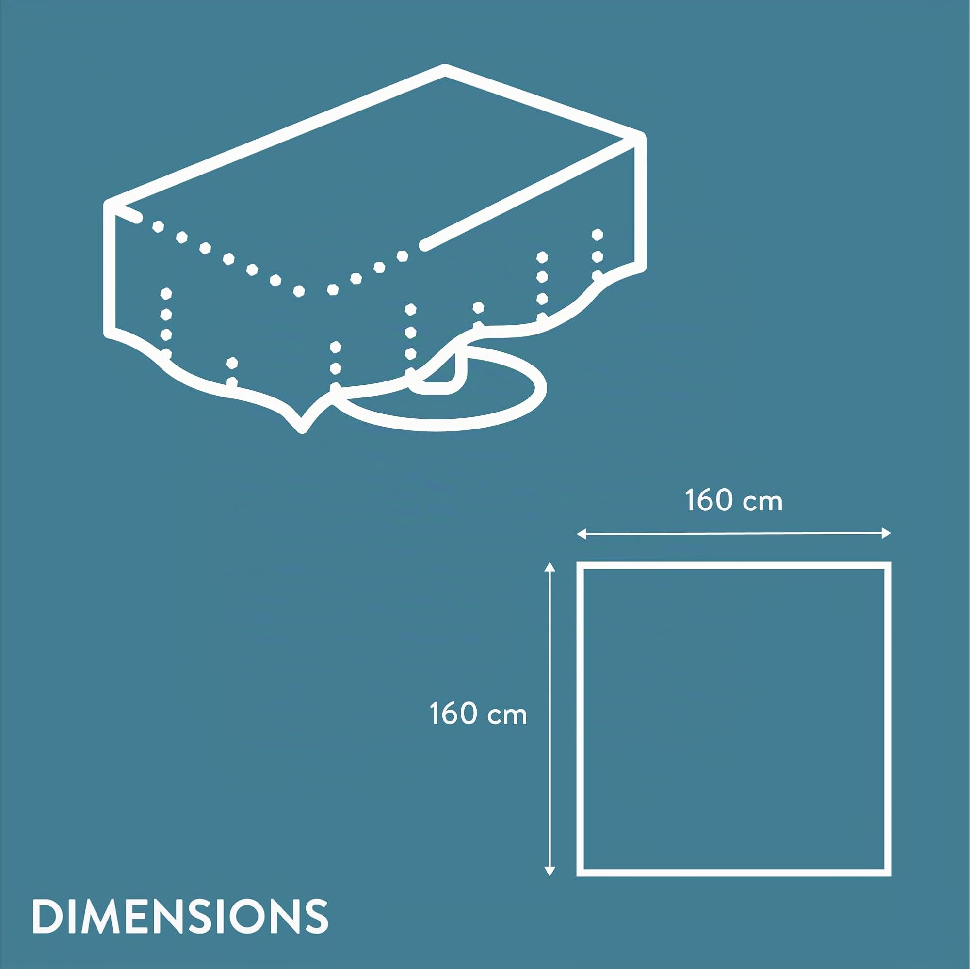 JEMIDI Nappe de Table - Nappe carré 160 x 160 cm en Polyester - Protection Lavable pour Cuisine Jardin Restaurant - Aspect Lin Gris Clair