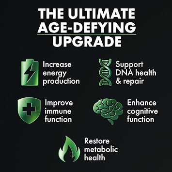 NOOCUBE NAD+ Supplement for Age-Defying Defenses Nads+ Plus Anti-Aging Formula, NAD Supports Cognitive Function, Increases Energy, Enhances Brain Function, and Promotes Wellness for Men & Women
