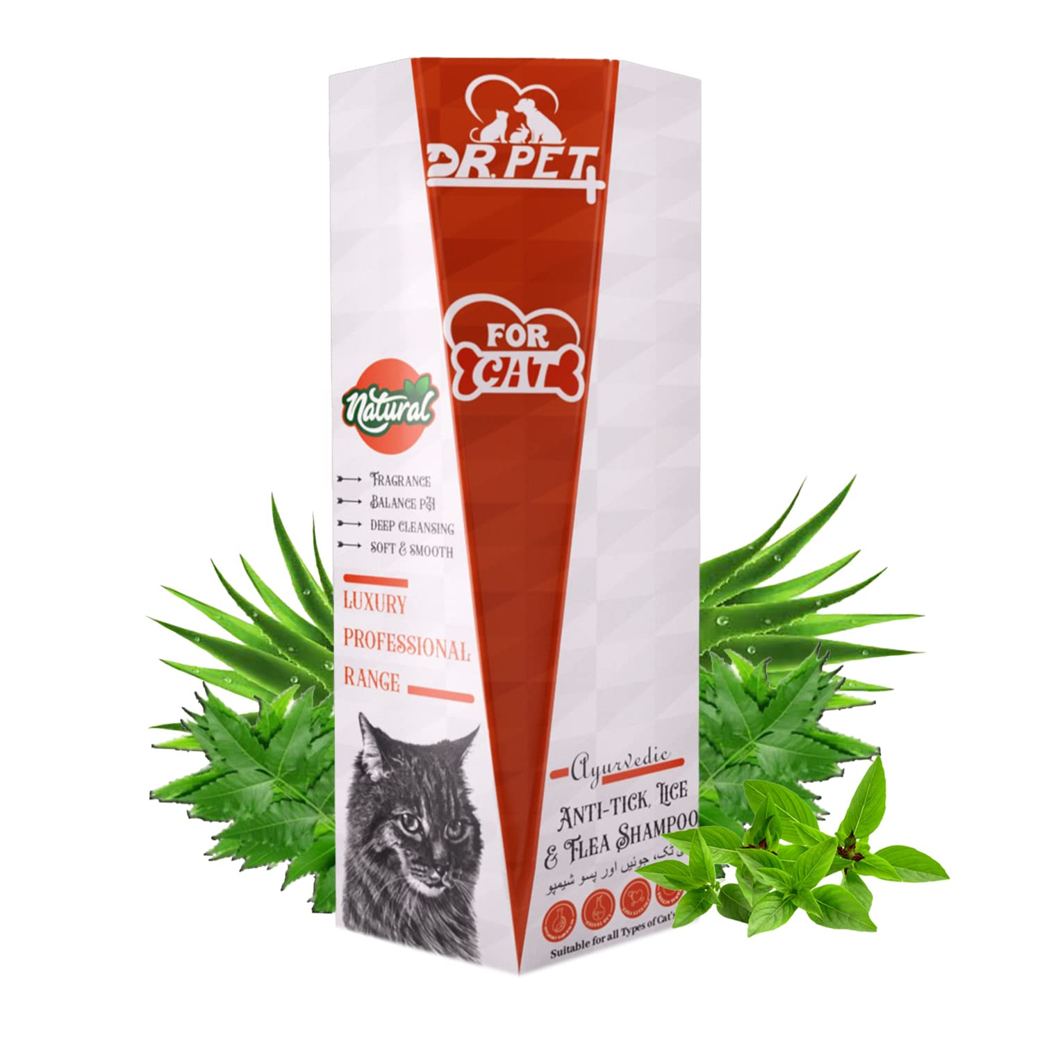 Dr. Pet Plus Cat Shampoo for All Breeds | Anti-Tick, Lice & Flea Shampoo | pH Balanced | Protects Against Ticks, Fleas & Lice | Ayurvedic Moisturizing Shampoo for All Cat Breed – 100Ml (B0C294VMP1) Amazon Price History, Amazon Price Tracker