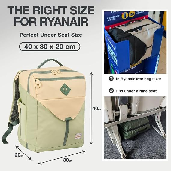 Cabin Max Under Seat Ryanair Cabin Bag 40x30x20 Luggage - Travel Backpack