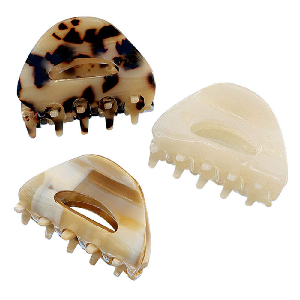 Amazon.co.jp: MITUKE ヘアクリップ 3PCS 女性用 ヒョウ柄ヘア