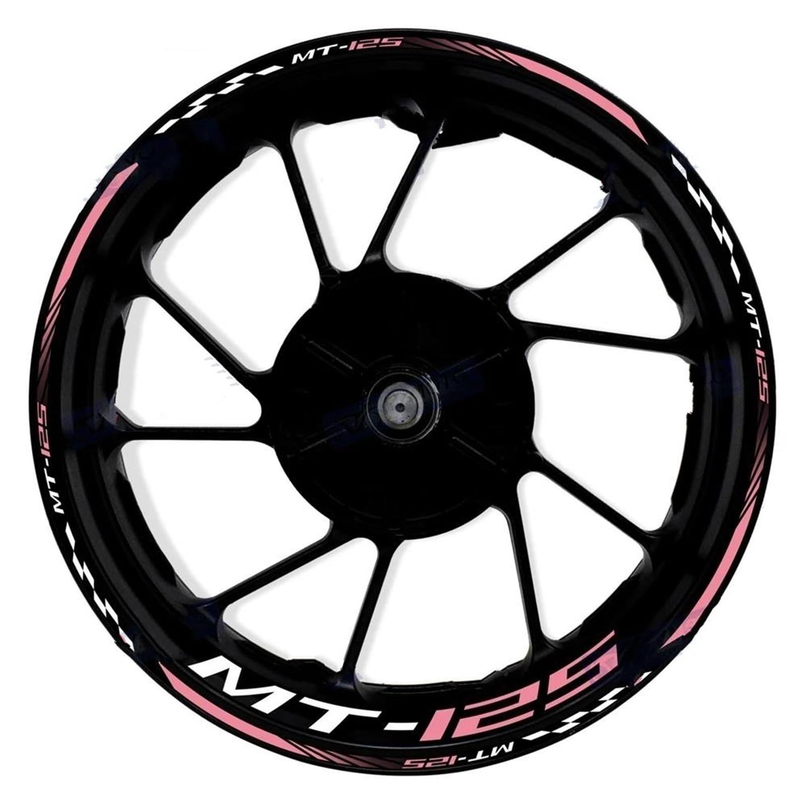 Motorcycle Tire Inner Stripe Rim Wheel Sticker for Yamaha MT-125 MT125 Motorbike