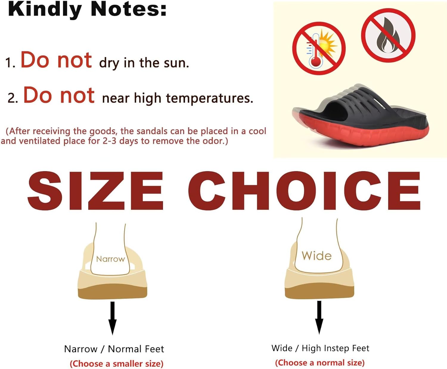 KuaiLu Mens Recovery Sandals Orthotic Arch Support Open Toe Sport Slides Thick Cushion Orthopedic Plantar Fasciitis Slip On Wide Width Summer Pool Beach Waterproof - Image 6